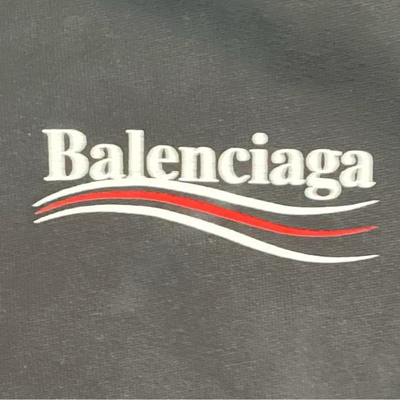 Balenciaga Hoodie, Men's Political Campaign Hoodie - Picture 2 of 4